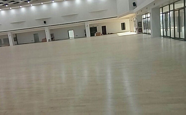 拼裝體育場(chǎng)木地板保養